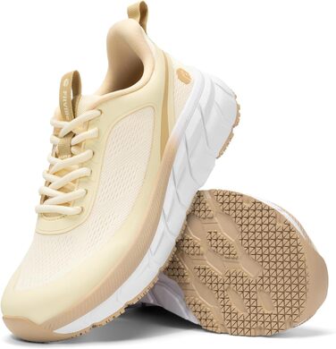 Жіночі кросівки для бігу FitVille з широкою стопою: дихаючі, легкі, зручні для ходьби (39 EU, кольору шампань)
