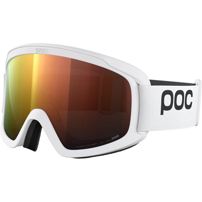 POC Opsin — універсальні лижні окуляри для сноуборду та гірських лиж, антифог, для будь-якої погоди, колір білий/помаранчевий