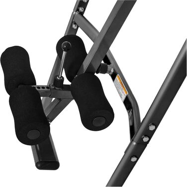 Стіл для інверсії GORILLA SPORTS®, вертикальна інверсія 180°, складаний, регульований, до 110 кг – інверсійний тренажер для спини та хребта