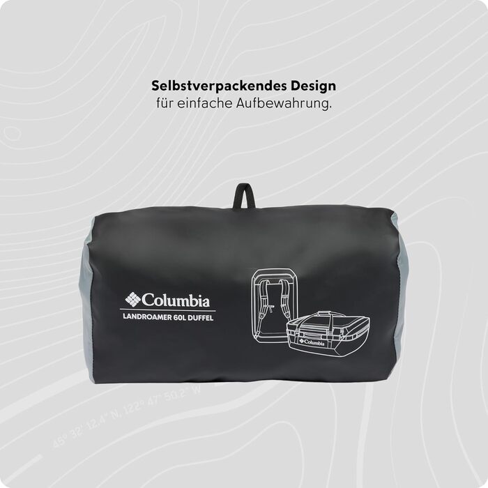 Спортивна сумка Columbia Landroamer Duffel для дорослих, чорна, унісекс