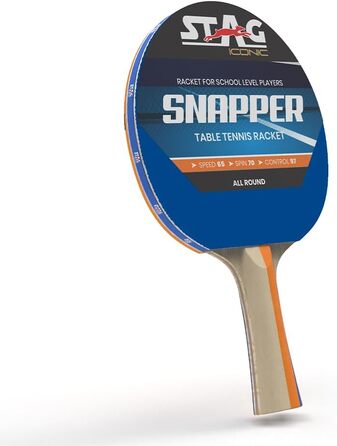 Тенісний стіл-ракетка Stag Iconic Snapper Series (T.T.) | Оранжево-блакитна серія Snapper для тренувань | Яскрава та грайлива