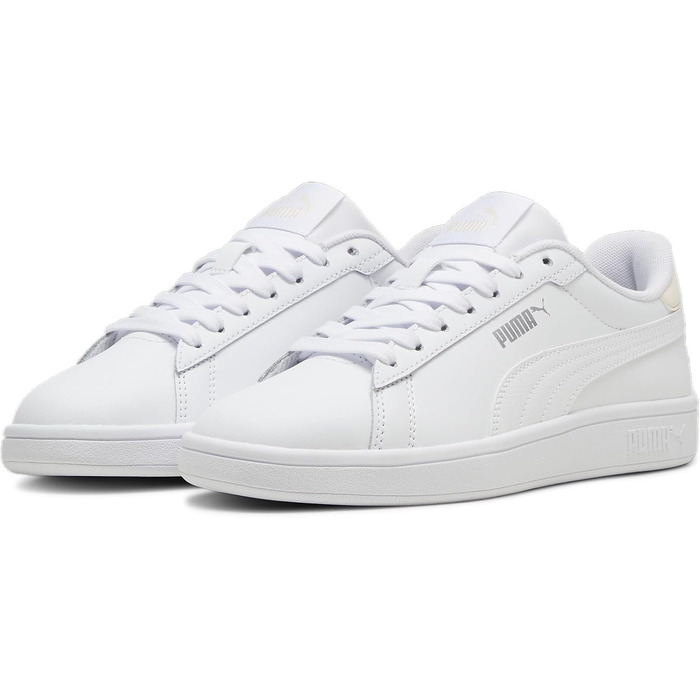 Кросівки PUMA Smash 3.0 L унісекс (білий/рожевий/сріблястий), розмір 45 EU