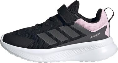Дитячі кросівки adidas Fortarun 4.0 для дітей (34 EU, чорний, сірий, рожевий)