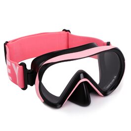 Дитячі маски для снорклінгу Kinder з трубкою, 180° панорама, HD, проти запотівання, для дітей 4-16 років (Рожева)