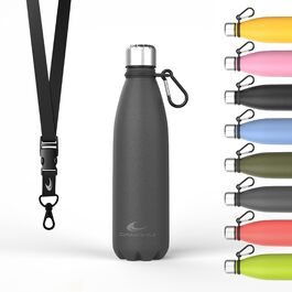 Термос Daikoku Edelstahl: 500 мл, нержавіюча сталь, 12 год гаряче, 24 год холодне, без BPA, сірий | Для спорту та відпочинку