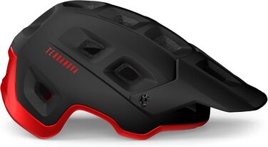 Велошолом MET Terranova MIPS, чорний/червоний, з захистом MIPS