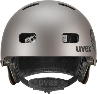 Дитячий велосипедний шолом uvex kid 3 cc, чорний матовий, регулювання розміру, вентиляція, 51-55 см