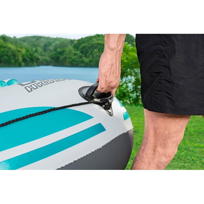 Надувний човен Bestway Hydro-Force Adventure Elite X5, 5-місний, з насосом, веслами, сидіннями, сумкою для речей та чохлом