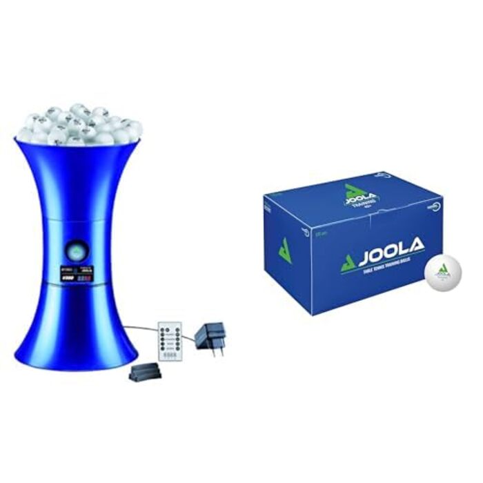 Робот для настільного тенісу JOOLA Buddy Pro V300 та набір тренувальних м'ячів 40+ (120 шт), білі