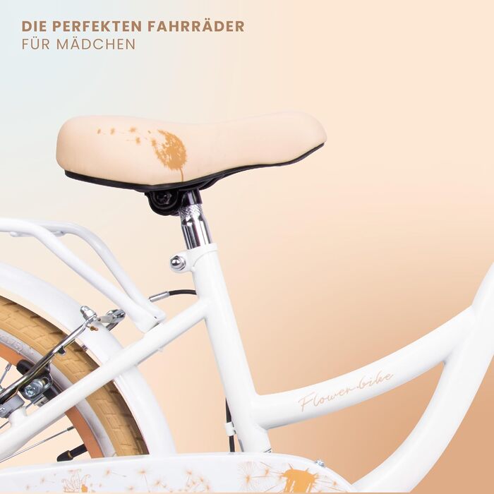 Дитячий велосипед Sun Baby Flower 20 дюймів, 6 швидкостей, Shimano, для дівчаток 6-10 років, регульований