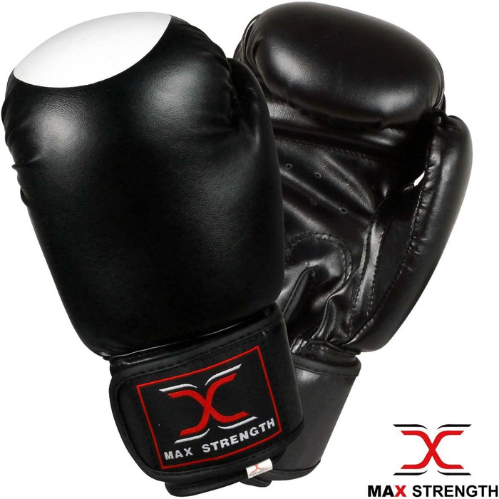 Боксерські рукавички MAXSTRENGTH для муай-тай, кікбоксингу, ММА, тренувань і спарингів, чоловічі та жіночі, посилене ущільнення, спортивні рукавички для мішка та бою