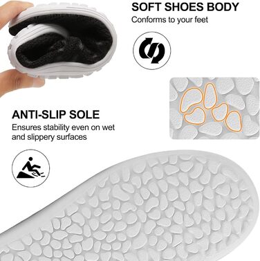 Легкі босижні кросівки Merdoo для жінок та чоловіків: зручні сліпони, спортивні та гімнастичні, дихаючі, унісекс, розмір 37-45 EU (чорний, 40 EU)