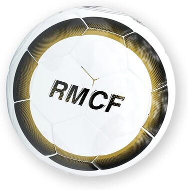 Футбольний м'яч Real Madrid R Roger's, розмір 5, чорний-білий, емблема клубу