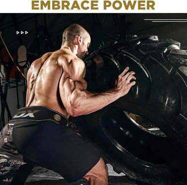 Гірчичний пояс для важкої атлетики RDX Leder 4' - чорний/золотий, розмір L