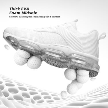 Чоловічі кросівки для бігу та спорту, неслизькі, стильні, розмір 45 EU, білий колір