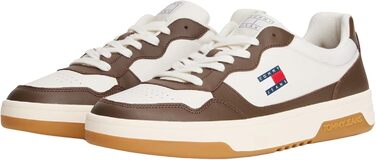 Чоловічі шкіряні кросівки Tommy Jeans TJM Cupsole ESS Em0em01443, білий, 41 EU