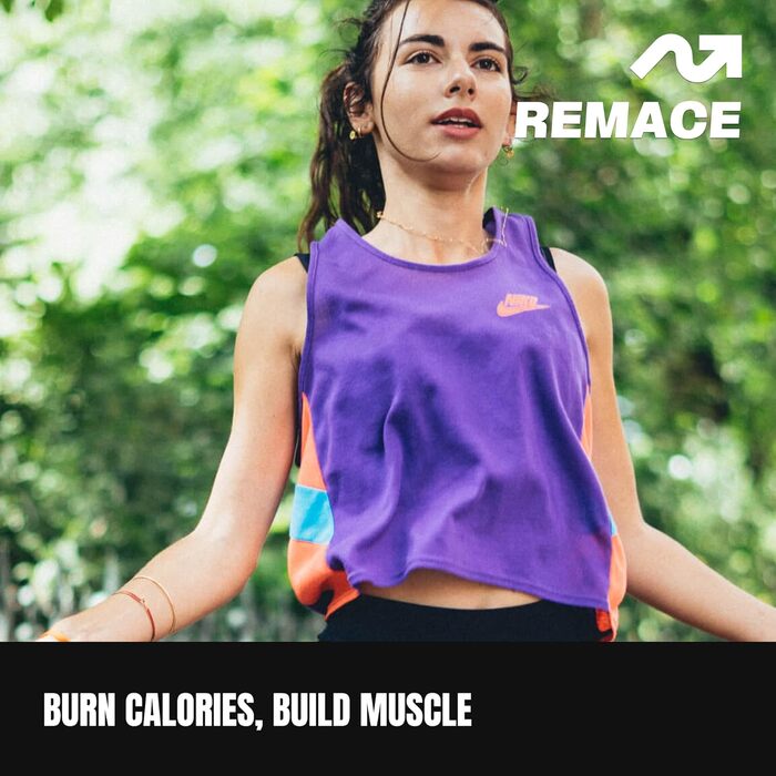 Набір обтяжених скакалок Remace Level 1 (1/4LB, 1/2LB) для фітнесу, боксу та тренувань — 2 скакалки для початківців та середнього рівня
