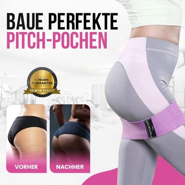 Еластичні гумки для фітнесу Portentum Resistance Bands (3 рівні опору) - для йоги, силових тренувань, фітнесу. Набір Terra Bands (рожевий, зелений, фіолетовий)