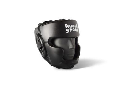 Захист голови Paffen Sport FIT для боксу, кікбоксингу, муай-тай (M/L, чорний/білий)