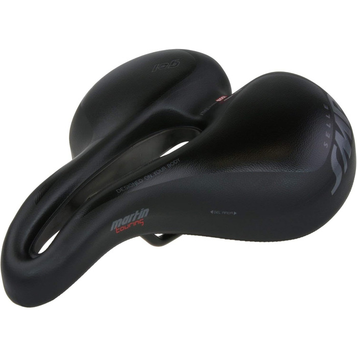 Велосипедне сідло Selle SMP TRK Gel Touring, 31.4x21.6 см, чорне