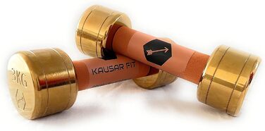 Гантелі Kausar Fit 3 кг – стильний дизайн, комплект для фітнесу та силових тренувань вдома
