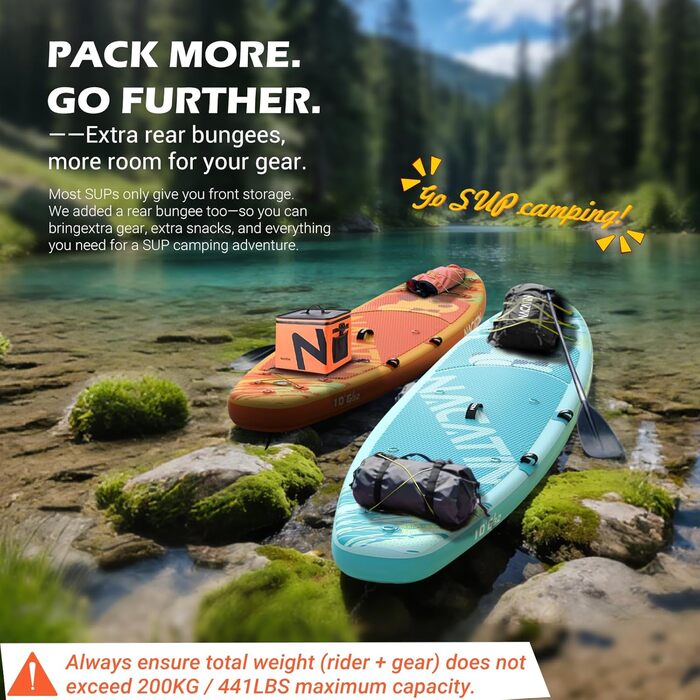 NACATIN SUP Board надувний 320 см (10'6