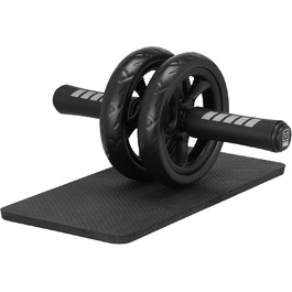 Ролер для пресу H&S Fitness - тренажер для пресу з посиленою амортизацією, аб-ролер, тренажер для пресу