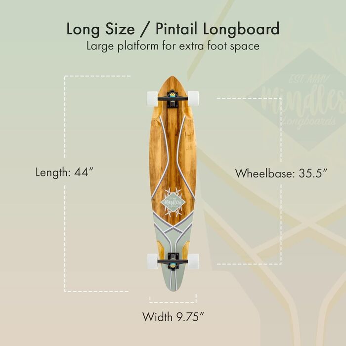 Лонгборд Mindless Core Pintail для дорослих, унісекс, червоний, 24 см