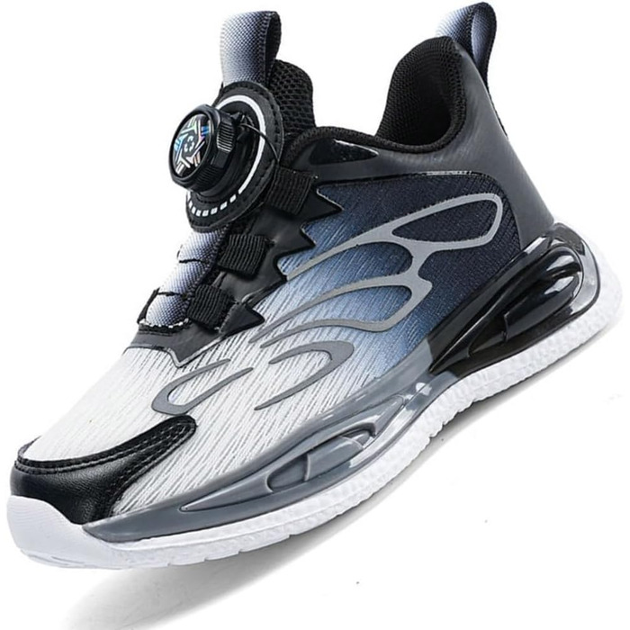 Дитячі спортивні кросівки для занять тенісом та бігом. Зручні сітчасті кросівки для хлопчиків. Сірий колір, розмір 32 EU