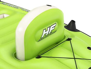 Надувний каяк Bestway Hydro-Force Koracle для риболовлі, комплект: весло, ручний насос, сумка, 1-місний, різні стилі