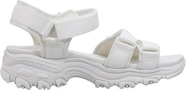 Сандли Skechers D'lites-Fresh Catch на підборах (37 EU, білий, Opulenter Garten)