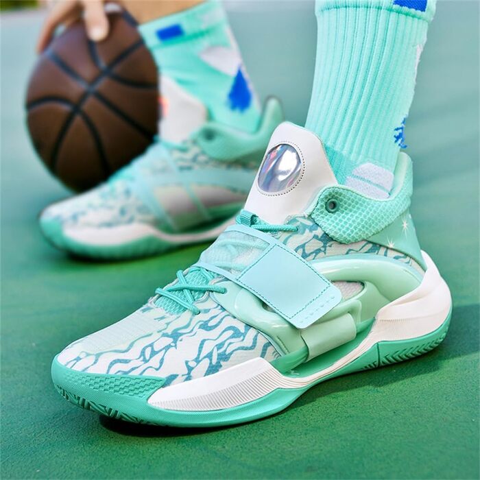 Чоловічі баскетбольні кросівки для хлопців, тренувальні кросівки для тенісу та бігу, чорно-білі, 869 (45 EU, зелений)