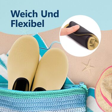 Шкарпетки-сланці JACKSHIBO для плавання та відпочинку на пляжі (35/36 EU, жовтий)