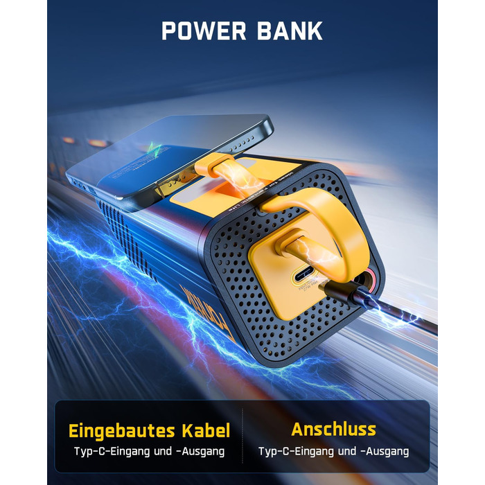 Електричний портативний компресор Fanttik X9 APEX 150 PSI з підсвіткою та Powerbank, швидке накачування шин для авто, мотоциклів, велосипедів і м'ячів