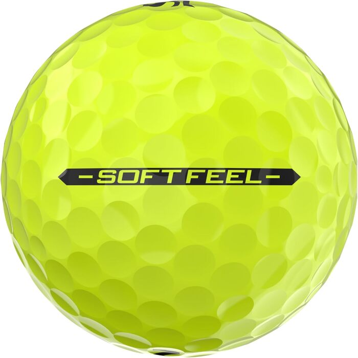 Гольф-м'ячі Srixon Soft Feel 14: преміум якість, стабільний політ, контрольований спін, Tour Yellow/Білий