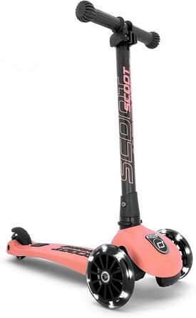 Дитячий самокат Scoot&Ride Highwaykick 3 LED, рожевий, підсвітка коліс