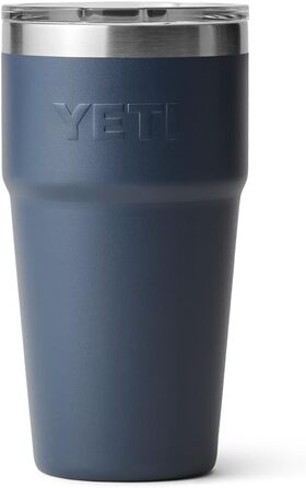 Термокружка YETI Rambler 591 мл з кришкою MagSlider, синя, сталева, для напоїв