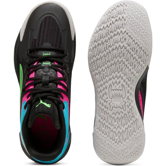 Кросівки баскетбольні PUMA Dagger Unisex 42 EU, Puma Black/Fluro Pink