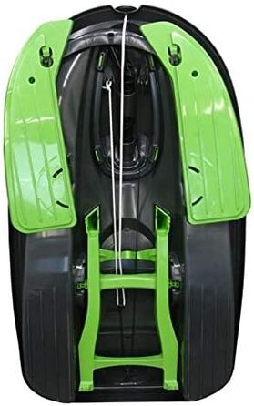 Гізмо Райдерс - двомісний санки для катання на снігу з диференціальним керуванням та низьким гальмом, Stratos Mystic Green