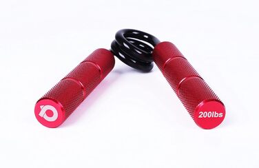 Тренажер для кисті RPM Power PowerGripper металевий, 200 фунтів, для зміцнення кистей, зап'ясть і передпліччя, червоний