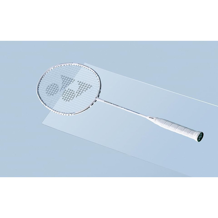 Бадмінтонна ракетка YONEX Nanoray 10F Hi-Flex, попередньо натягнута, біла
