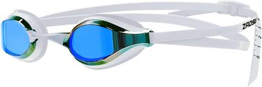 ZAOSU Z-Elite Mirror дзеркальні змагальні окуляри для плавання антифог, UV-захист, водонепроникні, для дорослих, дітей та підлітків, білі/сині