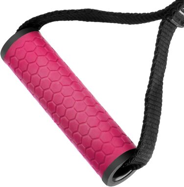 Набір аксесуарів для тренажерів KYLIN SPORT: гумки, ручки, карабіни (рожевий)