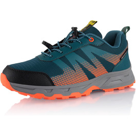 Водонепроникні трекінгові черевики для жінок та чоловіків, Trail Running, 44 EU, блакитний/помаранчевий