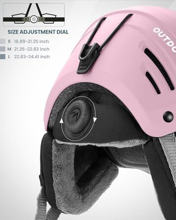 Шолом Outdooraster IPS Kelvin II для сноубордингу та лижного спорту (Матвий Рожевий, M)