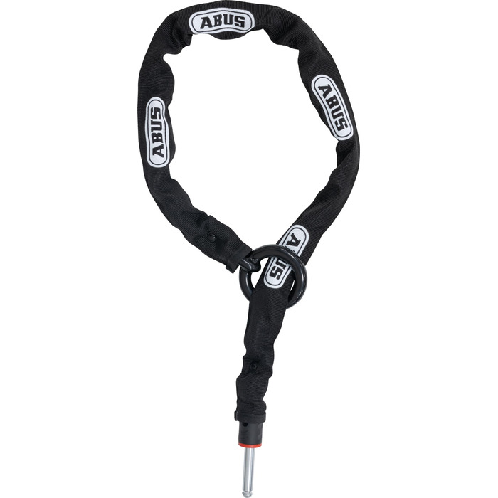 Допоміжний ланцюг-замок для велосипеда ABUS Adaptor Chain 2.0 6KS, 6 мм, 130 см, чорний (з сумкою для замка)