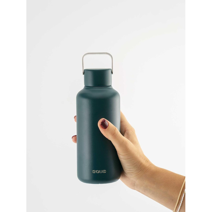 Пляшка для води EQUA Timeless, нержавіюча сталь, 600 мл, BPA-free, герметична, багаторазова, стиль Royal