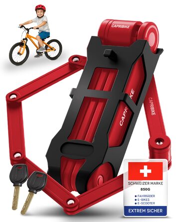 Надійне велозамок для велосипеда та електровелосипеда з рівнем захисту 10, 2 ключі, компактний, проста установка