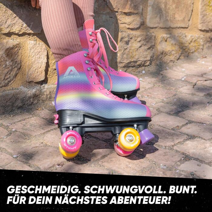 Роликові ковзани Apollo Disco Roller: класичні моделі для дітей та дорослих, регульовані Quad-ковзани (31-42)