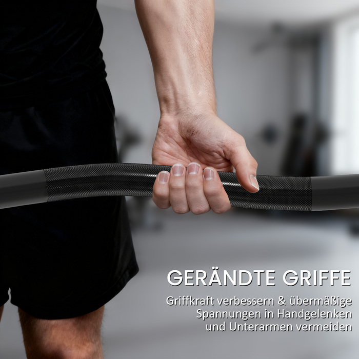 Штанга для важкої атлетики, 5 см втулки, сталева, вантажопідйомність 100 кг, чорна